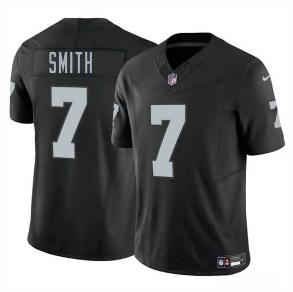 Men & Women & Youth Las Vegas Raiders #7 Geno Smith Black 2025 F.U.S.E. Vapor Stitched Jersey->las vegas raiders->NFL Jersey